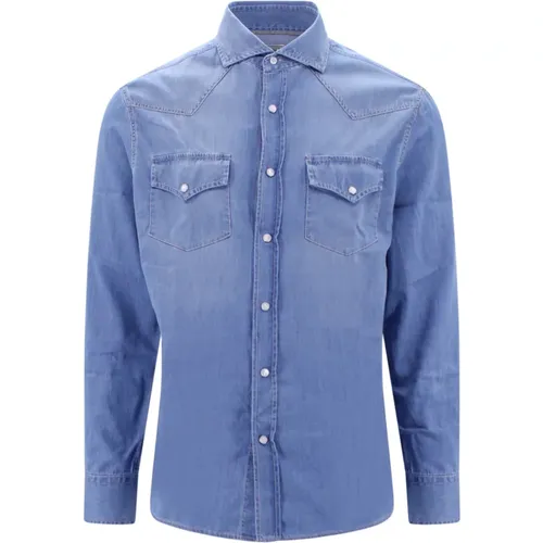 Denim Shirts Brunello Cucinelli - BRUNELLO CUCINELLI - Modalova