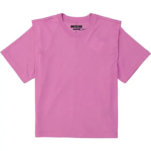 Cotton T-Shirt with Short Sleeves , female, Sizes: S - Isabel Marant Étoile - Modalova