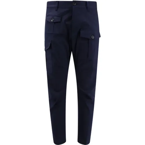 Cargo Hose mit Logo Patch , Herren, Größe: S - Dsquared2 - Modalova