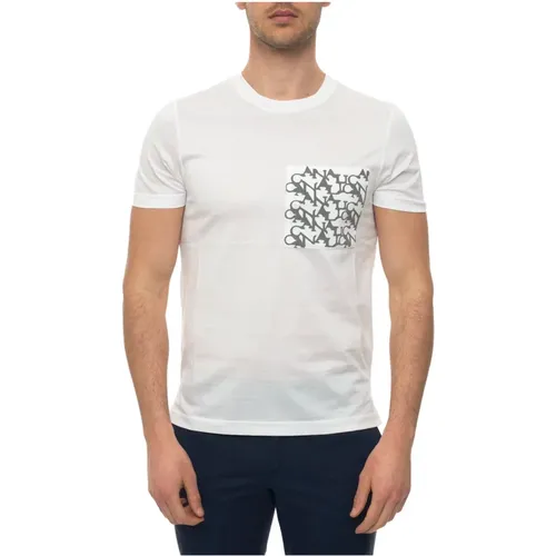 Short-sleeved round-necked T-shirt , male, Sizes: 3XL - Canali - Modalova