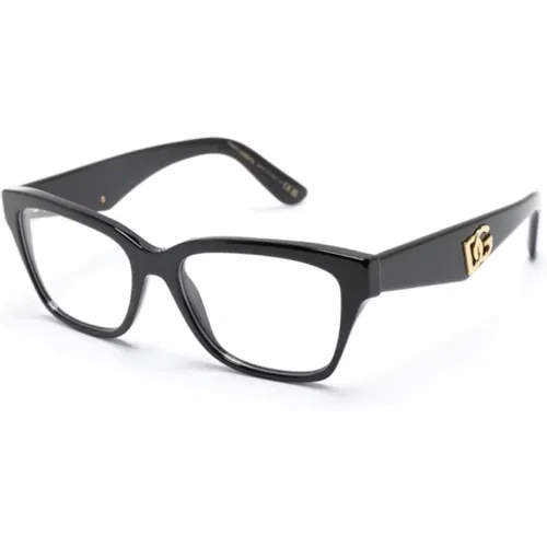 Schwarze Optische Brille, vielseitig und stilvoll , Damen, Größe: 54 MM - Dolce & Gabbana - Modalova