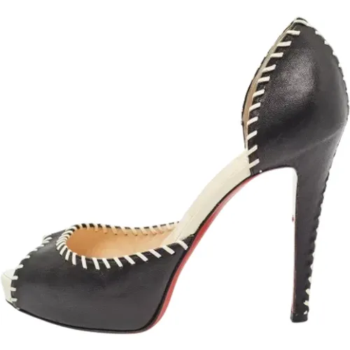 Pre-owned Leather heels , female, Sizes: 4 1/2 UK - Christian Louboutin Pre-owned - Modalova