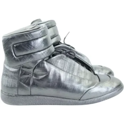Pre-owned Leather sneakers , female, Sizes: 10 UK - Maison Margiela Pre-owned - Modalova