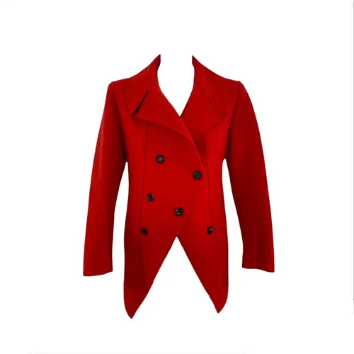 Rotes Wollmantel lackiert - Alexander McQueen Pre-owned - Modalova