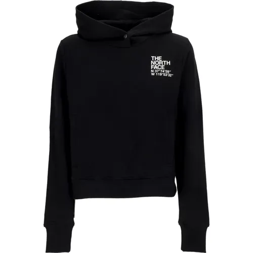 Cropped Hoodie with Coordinates , female, Sizes: XS - The North Face - Modalova