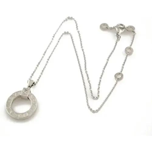 Pre-owned White Gold necklaces , female, Sizes: ONE SIZE - Bvlgari Vintage - Modalova