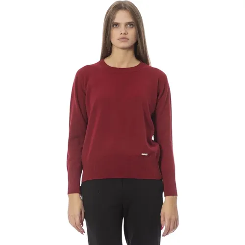 Roter Woll-Kaschmir-Pullover , Damen, Größe: XS - Baldinini - Modalova