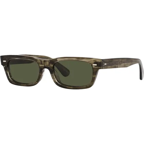 Barck Olive Sunglasses Davri , unisex, Sizes: 52 MM - Oliver Peoples - Modalova