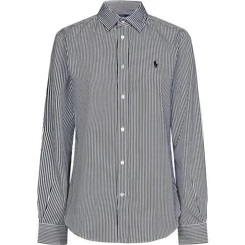 White Striped Cotton Shirt - Aw23 , female, Sizes: 2XS - Ralph Lauren - Modalova