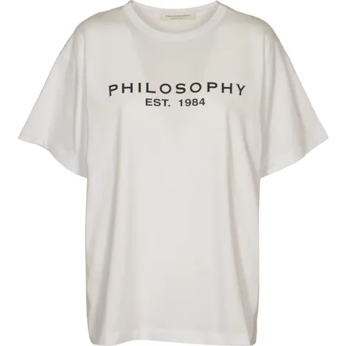 Weiße T-Shirts und Polos , Damen, Größe: ONE Size - Philosophy di Lorenzo Serafini - Modalova