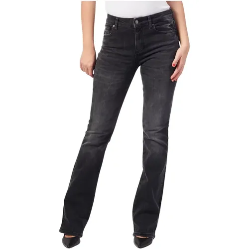 Schwarze Slim Fit Denim Jeans , Damen, Größe: W32 - Armani Exchange - Modalova