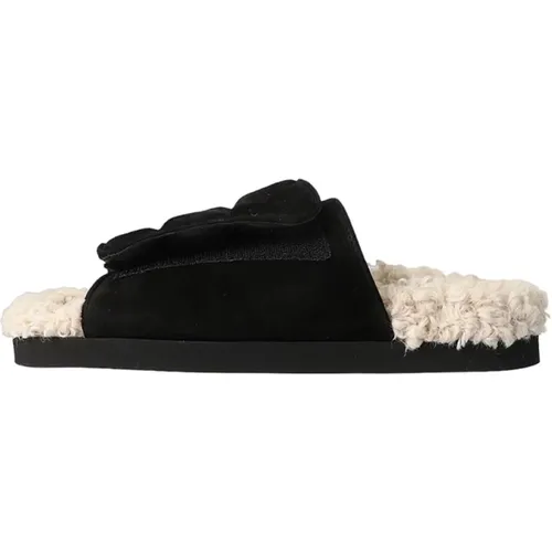 Wildleder Shearling Sandalen , Damen, Größe: 37 EU - Gia Borghini - Modalova