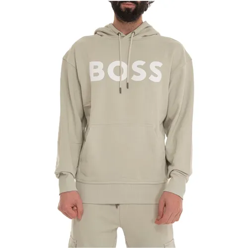 Webasichood Sweatshirt with hood , Herren, Größe: L - Boss - Modalova