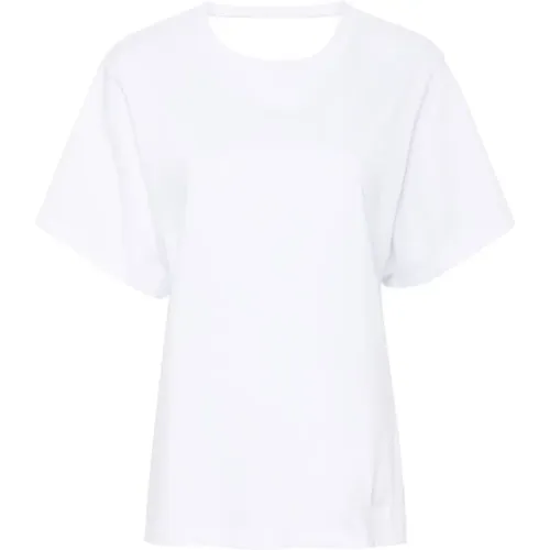 Weiße Baumwoll-T-Shirt und Polo , Damen, Größe: XS - IRO - Modalova