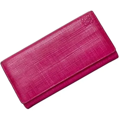 Pre-owned Leather wallets , female, Sizes: ONE SIZE - Loewe Pre-owned - Modalova