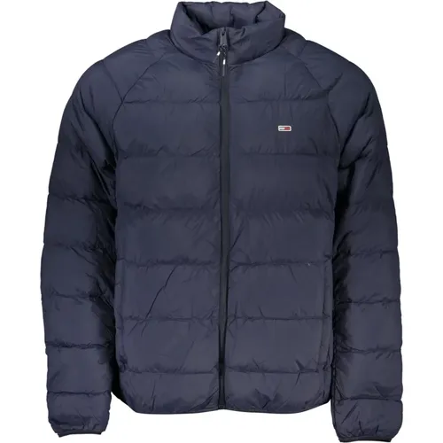 Blaue Herrenjacke mit gesticktem Logo , Herren, Größe: XL - Tommy Hilfiger - Modalova