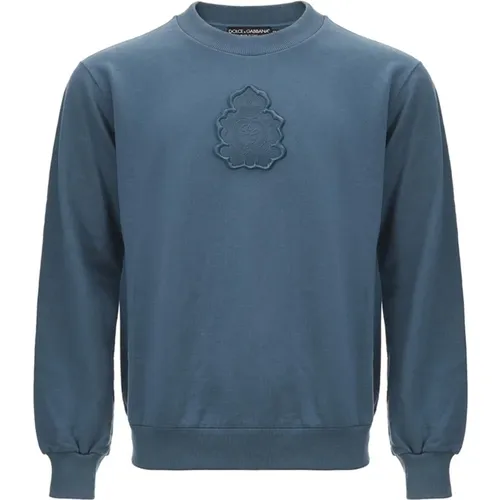 Logo Cotton Sweatshirt , male, Sizes: XL - Dolce & Gabbana - Modalova