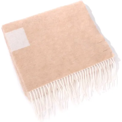 Wool Scarf with Logo and Fringes , male, Sizes: ONE SIZE - A.p.c. - Modalova