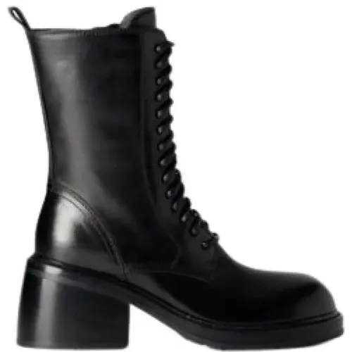 Side Zip Lace-Up Ankle Boots , male, Sizes: 4 UK, 5 UK, 5 1/2 UK, 6 UK, 3 1/2 UK, 4 1/2 UK - Ann Demeulemeester - Modalova