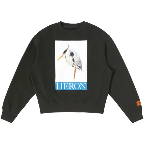 Bird-Print Crewneck Sweatshirt , male, Sizes: S - Heron Preston - Modalova