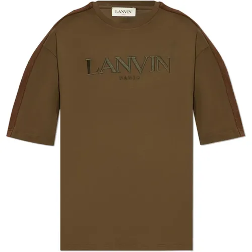 Baumwoll T-shirt , Herren, Größe: 2XL - Lanvin - Modalova