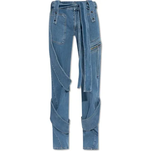 Jeans with inserts , female, Sizes: M, XS, 2XS - Blumarine - Modalova