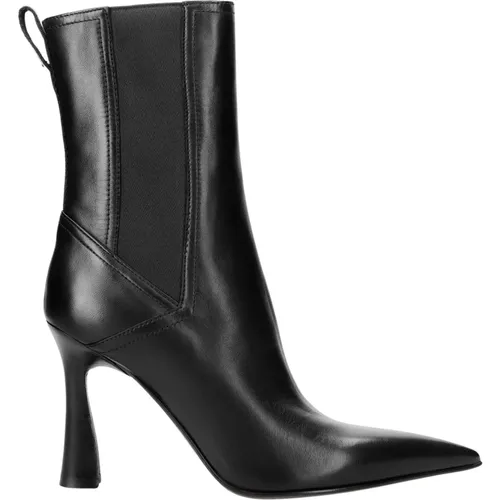 Elegante Leder-Stiefeletten mit hohem Absatz , Damen, Größe: 38 EU - Premiata - Modalova