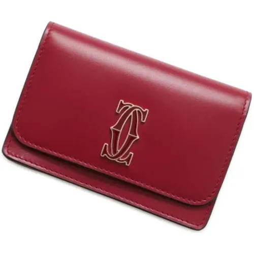 Pre-owned Leather wallets , female, Sizes: ONE SIZE - Cartier Vintage - Modalova