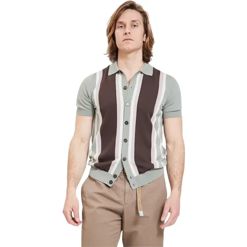 Kurzarm Polo Shirt , Herren, Größe: L - Gran Sasso - Modalova