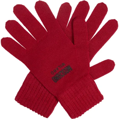 Handschuhe mit Logo , unisex, Größe: L - Moschino - Modalova