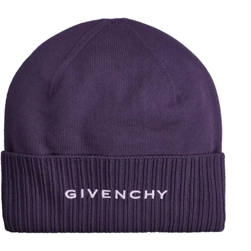 Wool Logo Hat Women Italy , male, Sizes: ONE SIZE - Givenchy - Modalova