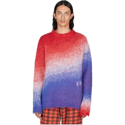 Gradient Fuzzy-Knit Sweater ERL - ERL - Modalova