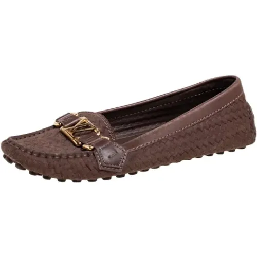 Pre-owned Leather flats , female, Sizes: 2 1/2 UK - Louis Vuitton Vintage - Modalova