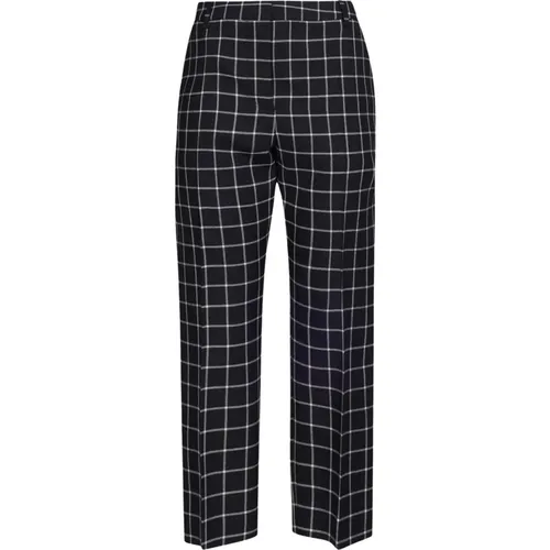 Checked Wool Cropped Pants , female, Sizes: XS - Marni - Modalova