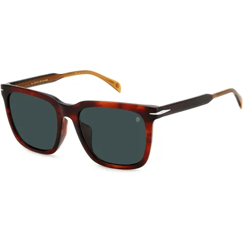 Braune Horn/Blau Sonnenbrille,Transparente Grau/Braune Sonnenbrille - Eyewear by David Beckham - Modalova