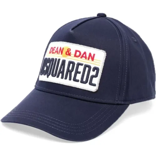 Stylish Cotton Cap Made in China , male, Sizes: L, M - Dsquared2 - Modalova