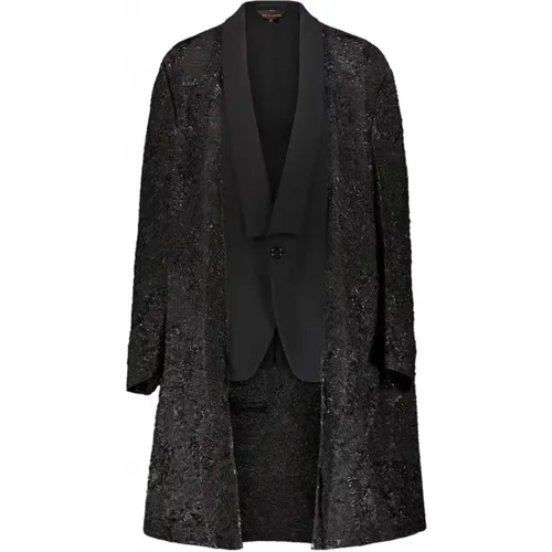 Textured Double-Layered Jacket , female, Sizes: XS - Comme des Garçons - Modalova