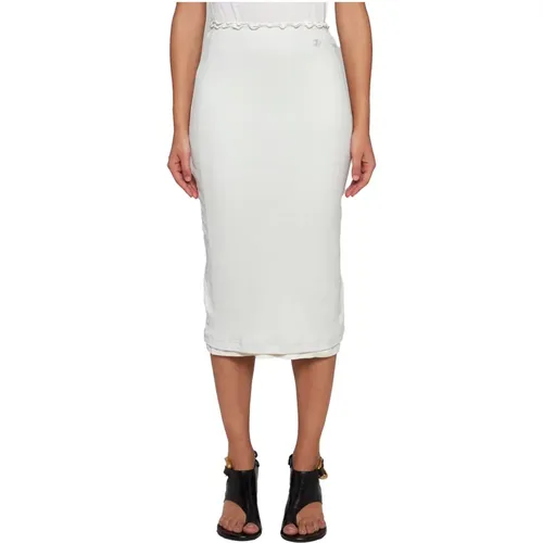 Modische Röcke für Frauen,Midi Skirts,Weiße Baumwoll-Jersey Röcke Pack - Jil Sander - Modalova