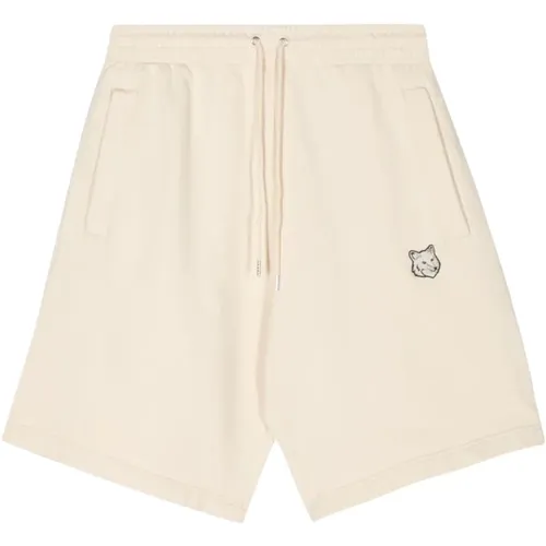 Shorts with Signature Fox Patch , male, Sizes: M, L - Maison Kitsuné - Modalova