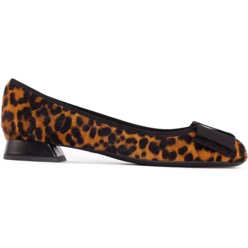 Leopard Print Ballerina Shoes , female, Sizes: 5 UK, 7 UK, 3 UK, 4 UK, 4 1/2 UK, 6 UK, 8 UK - Roberto Festa - Modalova