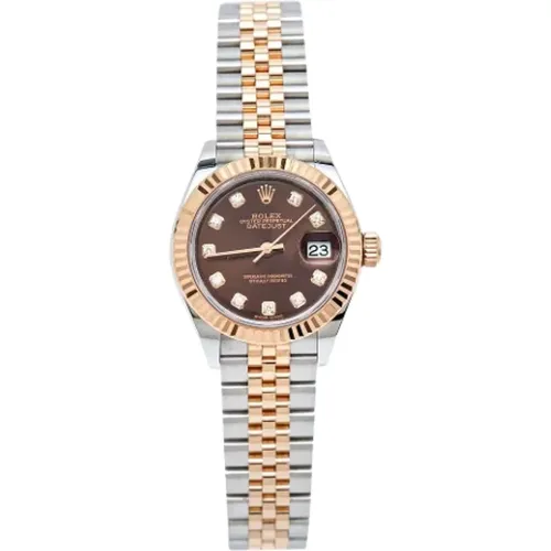 Pre-owned Rose Gold watches , female, Sizes: ONE SIZE - Rolex Vintage - Modalova