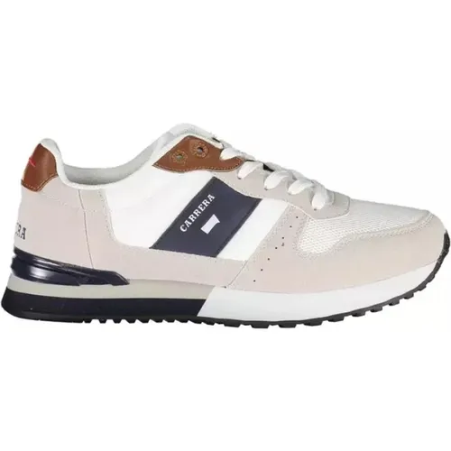 White Sneakers with Contrasting Accents , male, Sizes: 7 UK - Carrera - Modalova