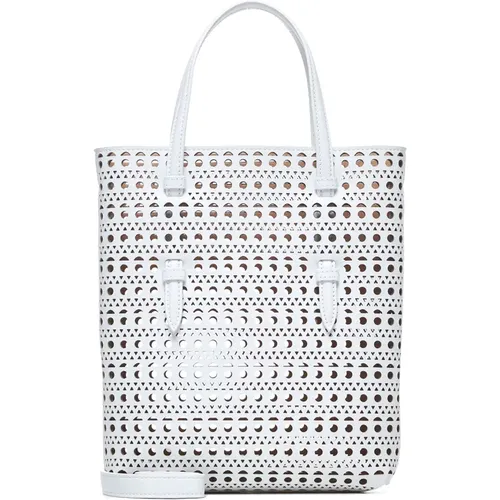 Laser-Cut Perforated Tote Bag , female, Sizes: ONE SIZE - Alaïa - Modalova