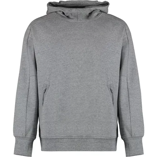 Baumwoll-Hoodie mit Goggle-Kapuze , Herren, Größe: 2XL - C.P. Company - Modalova