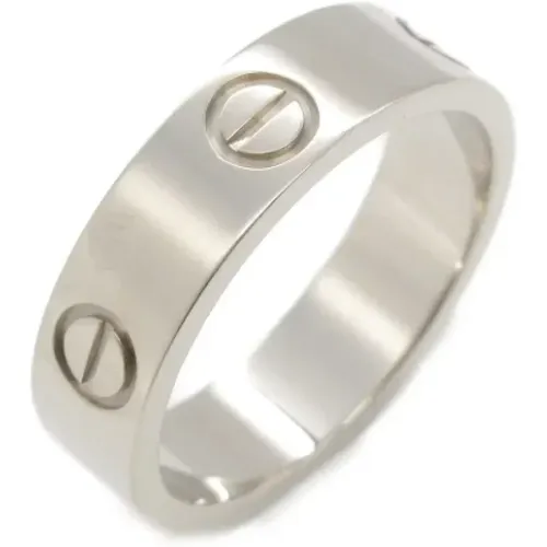 Pre-owned White Gold rings , female, Sizes: ONE SIZE - Cartier Vintage - Modalova