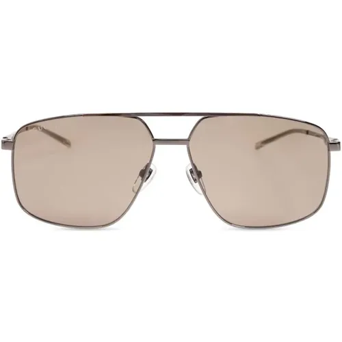 Metallic Brown Tinted Sunglasses , female, Sizes: ONE SIZE - Gucci - Modalova