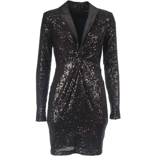 Long Sleeve Sequin Dress , female, Sizes: S, XS, 2XS - Ralph Lauren - Modalova