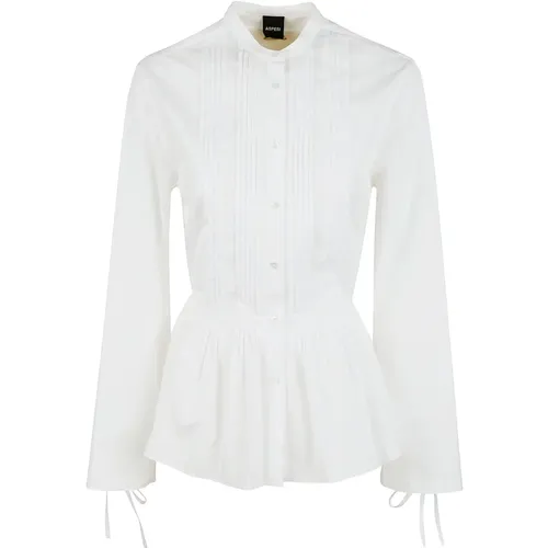 Elegantes Weißes Hemd , Damen, Größe: S - Aspesi - Modalova