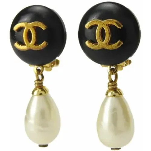 Pre-owned Metal earrings , female, Sizes: ONE SIZE - Chanel Vintage - Modalova