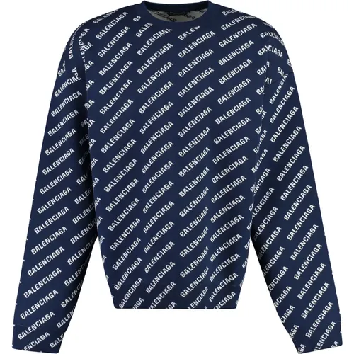 Logo Jacquard Pullover Balenciaga - Balenciaga - Modalova